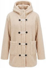 Ulla Popken 850589 Teddyjakke Benhvid