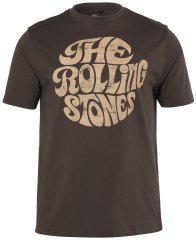 JP1880 851001 Rolling Stones Retro Logo T-shirt Hasselnød
