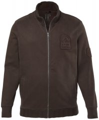 JP1880 851387 Sweatjakke med lynlås Hasselnød TALL