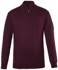 JP1880 851428 Half-zip striktrøje Blomme TALL