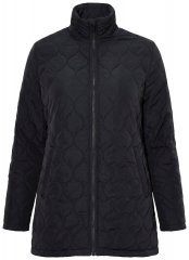Ulla Popken 851831 Quiltet jakke Sort