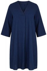 Ulla Popken 852191 Denimkjole med lommer Denimblå