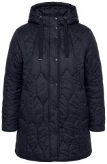 Ulla Popken 852413 Quiltet jakke Sort