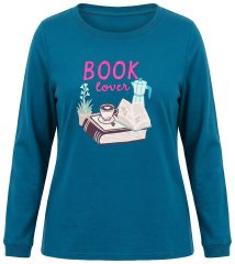 Ulla Popken 852710 Langærmet hjemmesweater Petrol