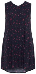 Ulla Popken 852824 Blomstret kjole Sort