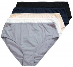 Ulla Popken 853698 Trusser med blonde 5-pak Sort