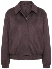 Ulla Popken 853792 Jakke i kunstruskind Brun