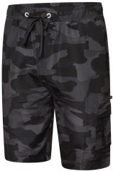 Kam Jeans 3010 Badeshorts med camouflageprint mørkegrå