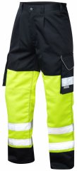 Leo Bideford Cargo Pants Hi-Vis Yellow/Navy