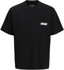 Jack & Jones Summer Sago Print Crew Neck T-Shirt Black