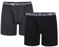 Kam Jeans 810 Jersey Printed Boxers Twin Pack