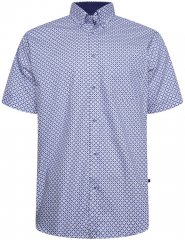 Kam Jeans P046 geometrisk mønstret skjorte