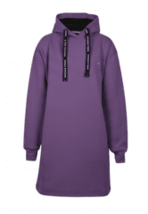 Nora Mikken KRISTINA Long Hoodie Purple