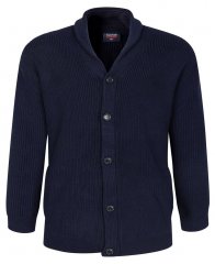 Espionage KW080 Cardigan med sjalskrave mørkeblå
