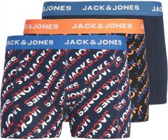Jack & Jones Logo Trunks 3-Pack Navy Blazer