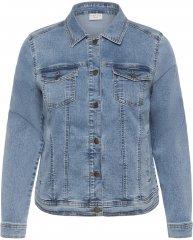 Kaffe Curve Vilana Denim Jacket Washed Blue