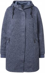 Ulla Popken Knit Fleece-Lined Jacket Navy