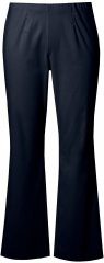 Ulla Popken Bengaline Elastic Waist Thermal Pants Navy