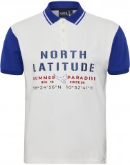 North Latitude Polo Short Sleeve Blue And White 