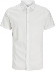 Jack & Jones Breeze Linen Blend Short Sleeve Shirt White