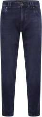 Kam Jeans Jacob Knitted Denim Reg Fit Jeans Blue-Black