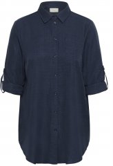 Kaffe Curve Ellie Shirt Tunic Moon Indigo Blue