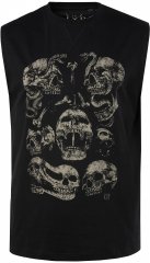 JP1880 Tanktop Skulls Black