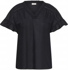 Kaffe Curve Valeria Top Black Deep