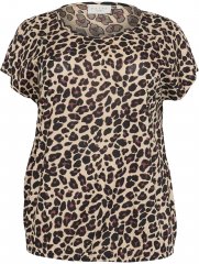 Kaffe Curve Sonna Stanley Top Leopardmønster