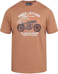 North Latitude 61118 T-Shirt med Print Rav