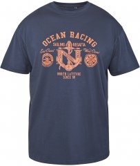 North Latitude 61121 T-Shirt med Print Marineblå