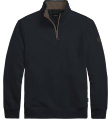 Double Outfitters MTOP-1163 Sweatshirt med halv lynlås Mørkeblå