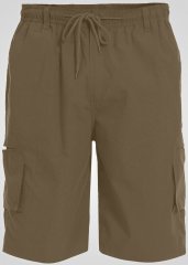 D555 Nick Cargoshorts med Elastisk Talje Beige