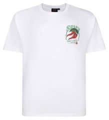 Espionage T457 Spicy Chilli Trykt T-shirt hvid