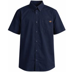 Motley Denim Zagreb Kortærmet Skjorte Marineblå