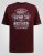 D555 Baldwin Grumpy Old Man Club Print Crew Neck T-shirt Burgundy/ Black Twist - T-shirts - T-shirts i store størrelser - 2XL-14XL