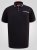 D555 Potts Jersey Polo With Jacquard Collar & Cuffs Sort - Polotrøjer - Polotrøjer 2XL-8XL