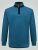 D555 Conway 1 1/4 Zip Neck Fleece Sweatshirt With Bear Logo Teal - Trøjer og hættetrøjer - Trøjer og Hættetrøjer i store størrelser - 2XL-14XL
