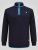D555 Conway 2 1/4 Zip Neck Fleece Sweatshirt With Bear Logo Mørkeblå - Trøjer og hættetrøjer - Trøjer og Hættetrøjer i store størrelser - 2XL-14XL