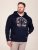 D555 Hector Adventurer Printed Zip Through Hoody Mørkeblå - Trøjer og hættetrøjer - Trøjer og Hættetrøjer i store størrelser - 2XL-14XL