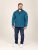 D555 Conway 1 1/4 Zip Neck Fleece Sweatshirt With Bear Logo Teal - Trøjer og hættetrøjer - Trøjer og Hættetrøjer i store størrelser - 2XL-14XL