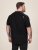 D555 Potts Jersey Polo With Jacquard Collar & Cuffs Sort - Polotrøjer - Polotrøjer 2XL-8XL