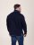 D555 Conway 2 1/4 Zip Neck Fleece Sweatshirt With Bear Logo Mørkeblå - Trøjer og hættetrøjer - Trøjer og Hættetrøjer i store størrelser - 2XL-14XL