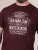 D555 Baldwin Grumpy Old Man Club Print Crew Neck T-shirt Burgundy/ Black Twist - T-shirts - T-shirts i store størrelser - 2XL-14XL