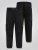 D555 Dexter 1 Cargo Jogger With Bear Embroidery Sort - Joggingbukser og shorts - Sweatpants og Sweatshorts 2XL-12XL