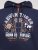 D555 Hector Adventurer Printed Zip Through Hoody Mørkeblå - Trøjer og hættetrøjer - Trøjer og Hættetrøjer i store størrelser - 2XL-14XL