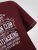 D555 Baldwin Grumpy Old Man Club Print Crew Neck T-shirt Burgundy/ Black Twist - T-shirts - T-shirts i store størrelser - 2XL-14XL