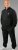 20 Nodi Mistral Tracksuit in Combed Fleece Cotton Black - Tracksuits - Tracksuits i store størrelser til mænd