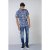 D555 Sheldon Hawaii Shirt Navy - Skjorter - Skjorter til store mænd 2XL- 8XL