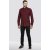 D555 Dawson Textured Shirt Dark Red - Skjorter - Skjorter til store mænd 2XL- 8XL